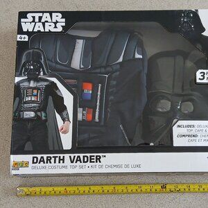 2017 Star Wars Darth Vader Deluxe Costume Top Set Size 4 - 6